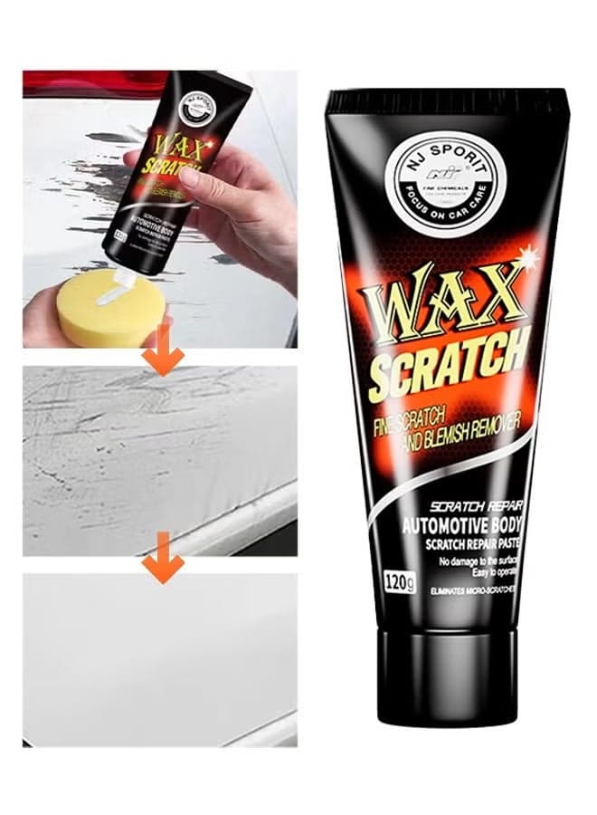 Wax Scratch,Car Scratch Repair Scratch Remover Wax Renew Removes Fine Surface Scratches Swirls Paint Transfer for Vehicles Including Cars Trucks Motorcycles 120g