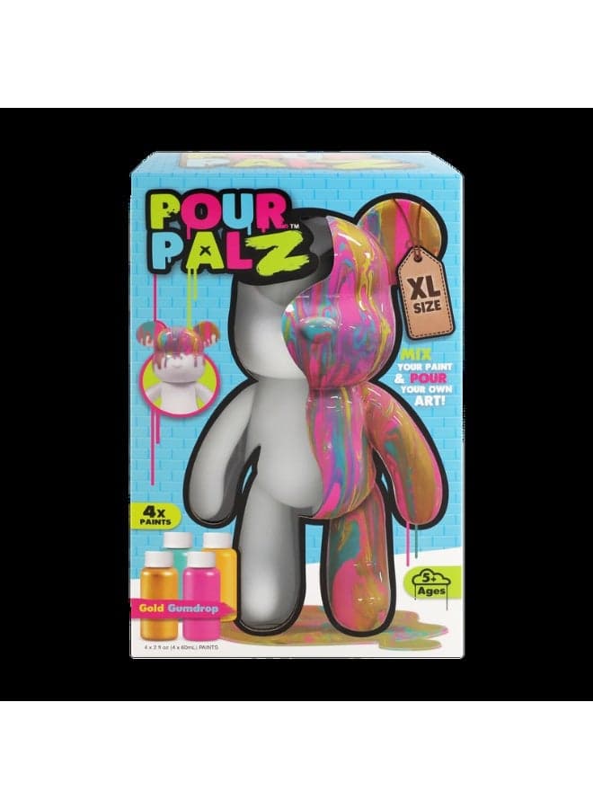 Gold Gumdrop XL Bear Asst. (2 Asst) - | Gold Gumdrop 5+ Years Unleash your imagination with Paint Bear | Kids Toy for Boys & Girls