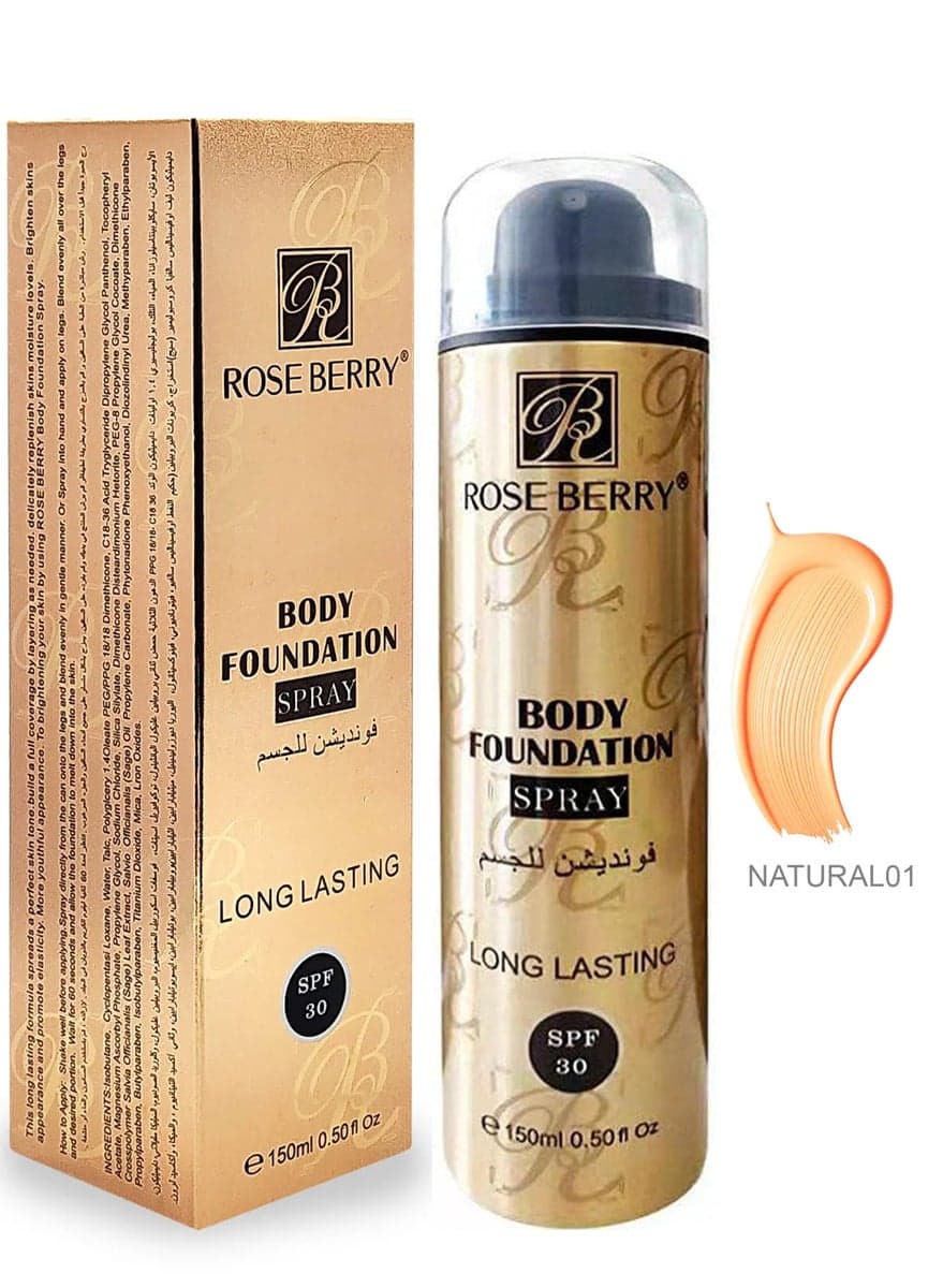 Body Foundation Spray 150 ml SPF 30 Long Lasting Coverage