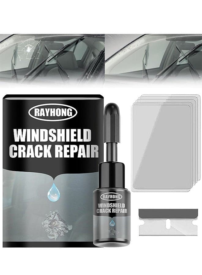 Windshield Crack Repalr For Glass Crack Repair Adhesive, For Chips And Cracks Car Glass Repair Kit, Cracks Gone Glass Kit Automotive Windscreen Tool For Fixing Chips