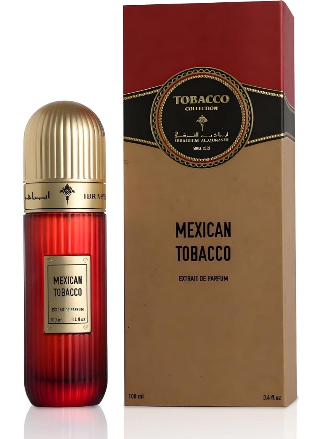 IBRAHEEM AL.QURASHI Mexican Tobacco 100ml – Long-Lasting Unisex Extrait De Parfum for Men & Women