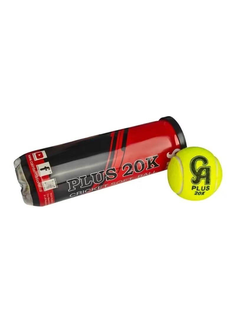 CA Plus 20K Premium Tape Ball Cricket Tennis Balls – Pack of 3