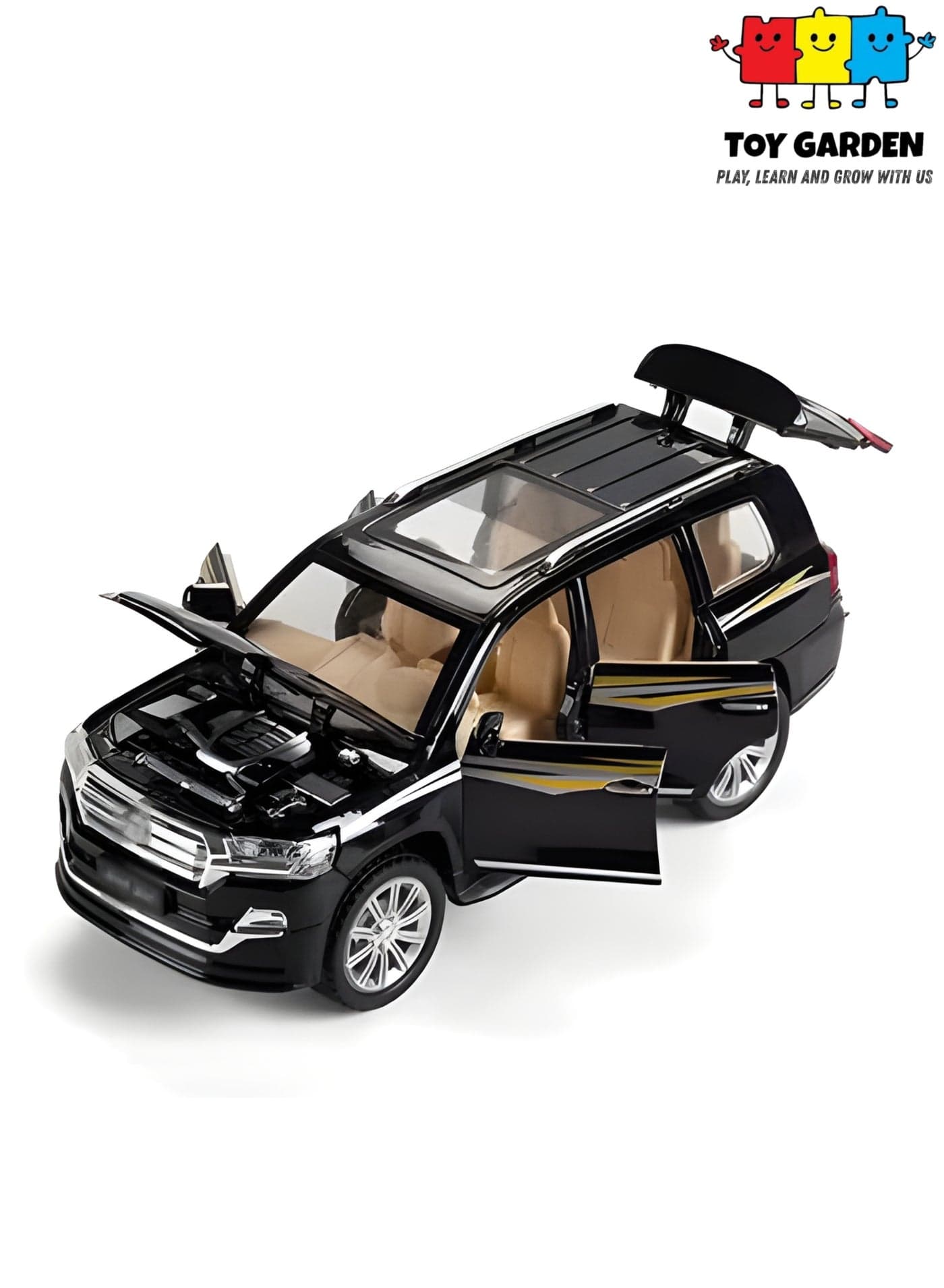 1/32 Diecast Off-Road SUV Model Alloy Toy Car with Sound and Light Features Pull-Back Action Rugged Vehicle for Boys and Collectors High Quality Miniature Car Gift