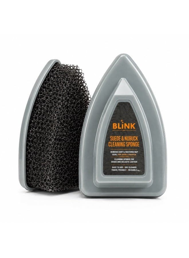 Blink Suede & Nubuck Cleaning Sponge – Premium Dry Cleaner & Restorer for Shoes, Bags & Jackets