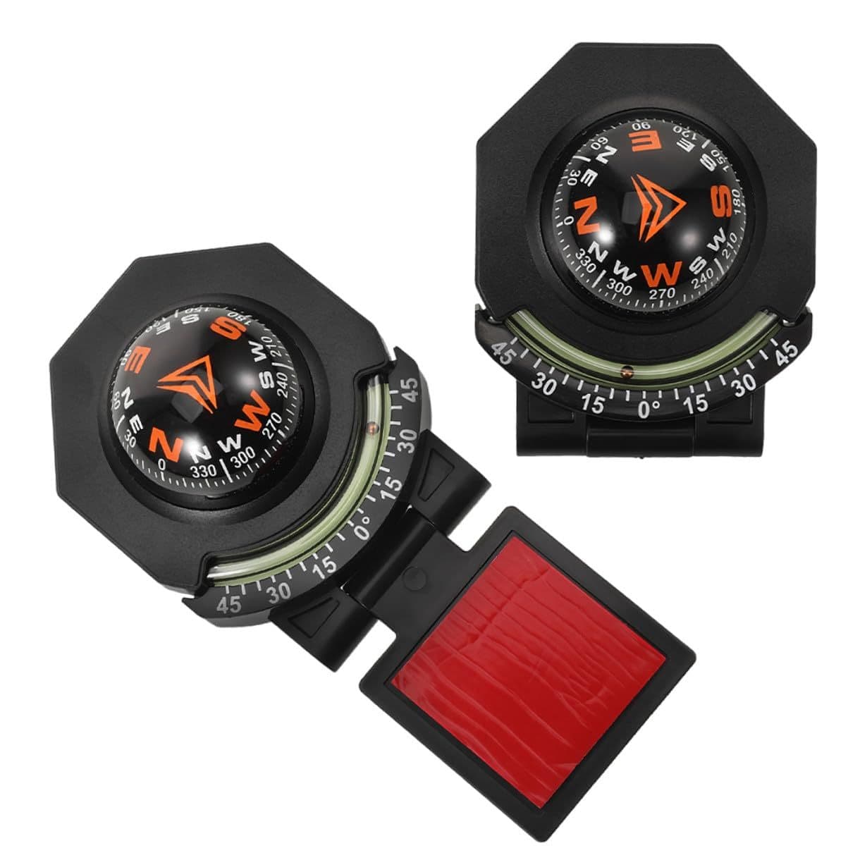 NUOBESTY 2pcs Vehicle Dashboard Compass with Inclinometer Navigational Aid for Car Marine Use