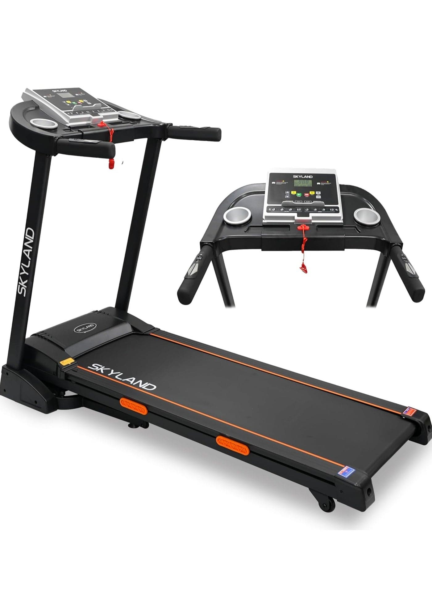 Foldable Electric Treadmill for Home Use with Bluetooth Speaker, LCD Display, 12 Preset Programs, Fitshow APP