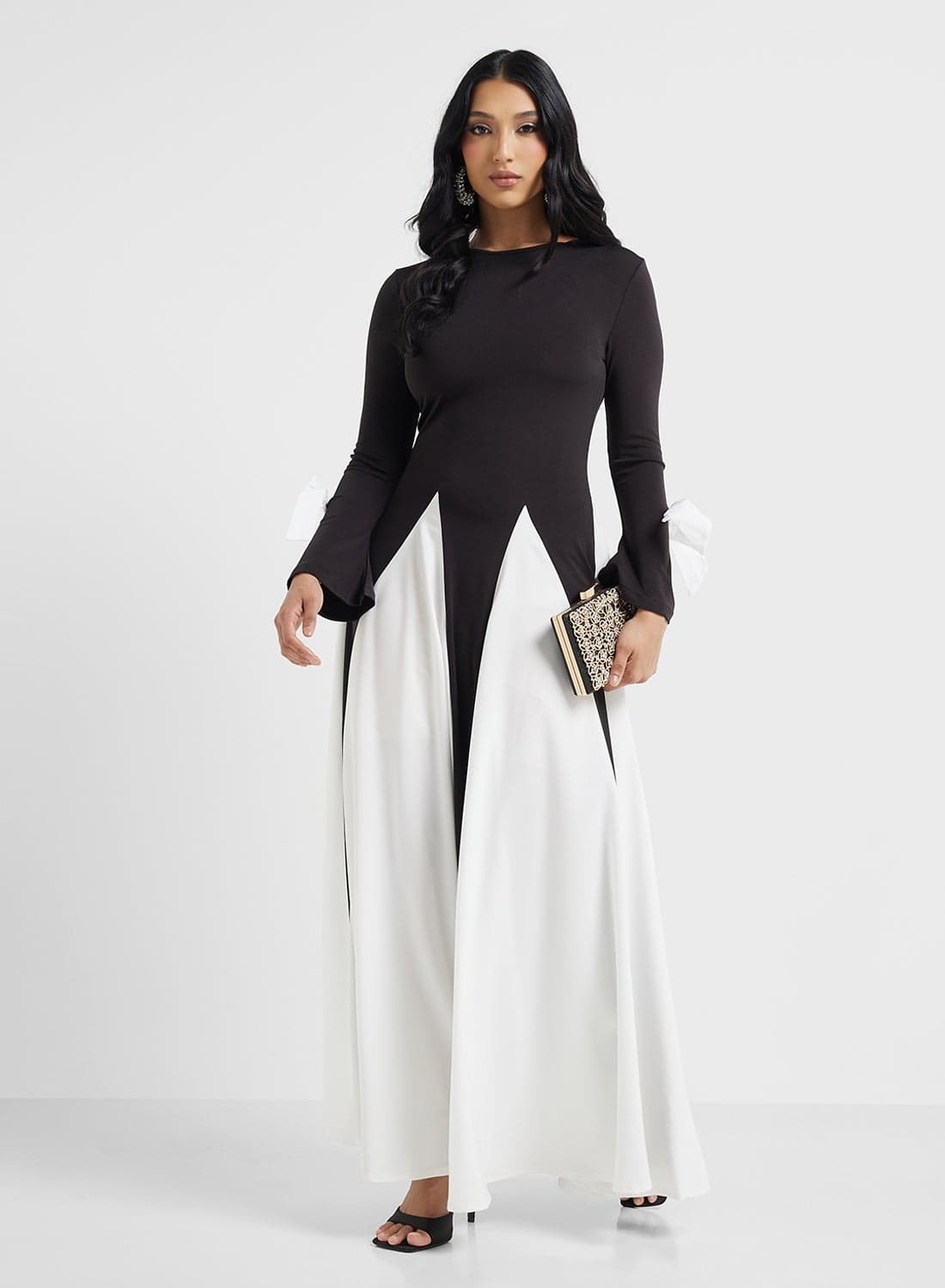 Color Block Maxi Dress