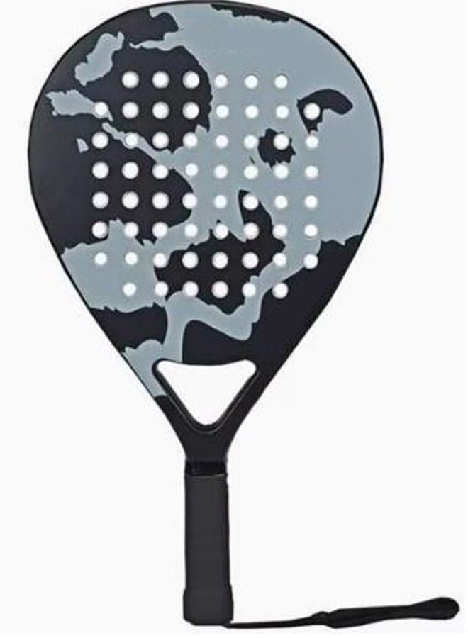 Tennis Racket Diamond Shape Full Carbon Fiber With Bag Black And White