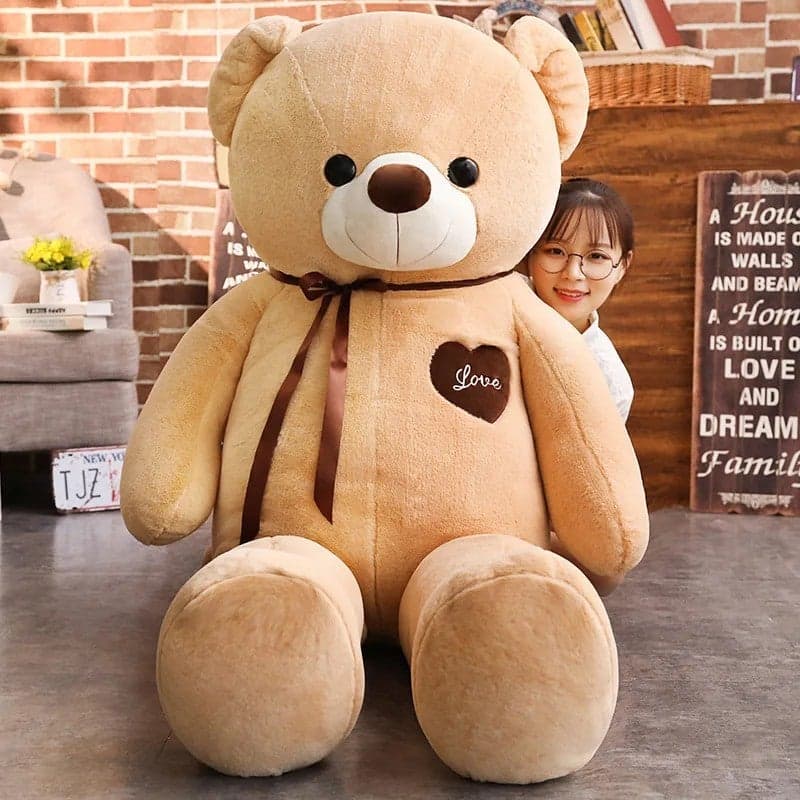 Big Size Giant Teddy Bears 60/80/120/140/160cm – Soft Stuffed Animal Toys Plush with Footprints, Cuddly Huggable Hot Model for Kids & Adults