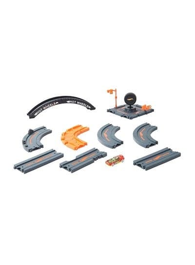 Hot Wheels City Track Pack, 10-Piece Set, With 1 Car, Gift for Kids 4 Years & Older