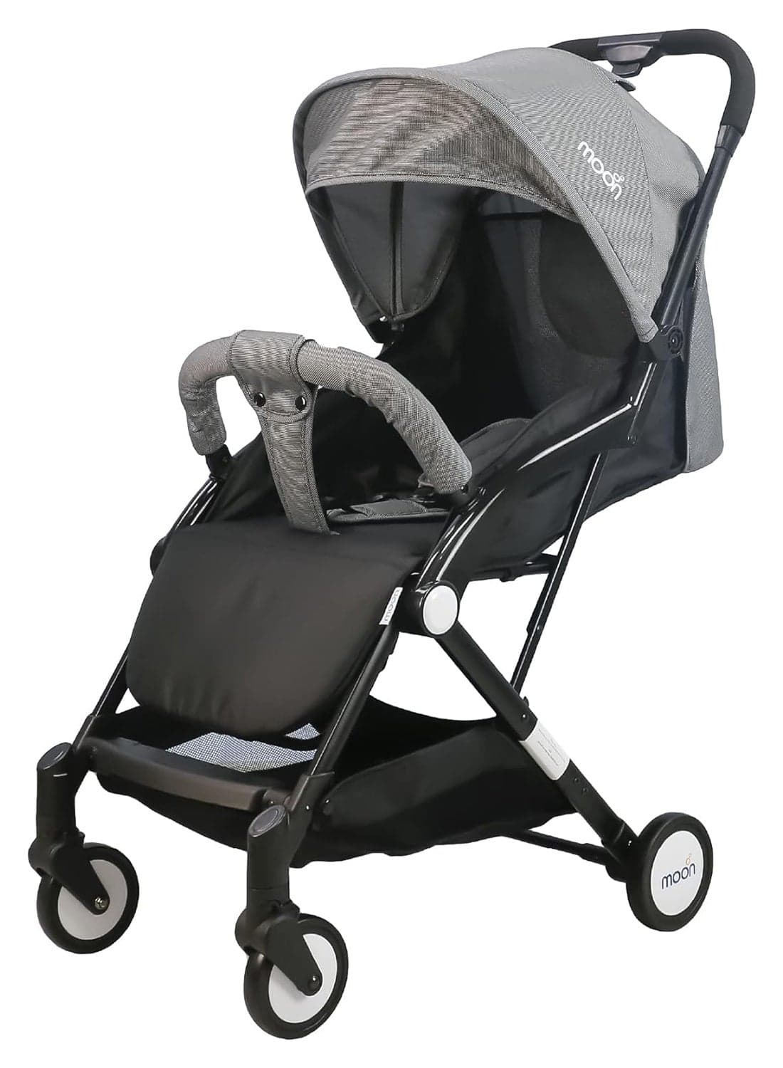 Compact - Cabin Stroller - Black + Grey dots
