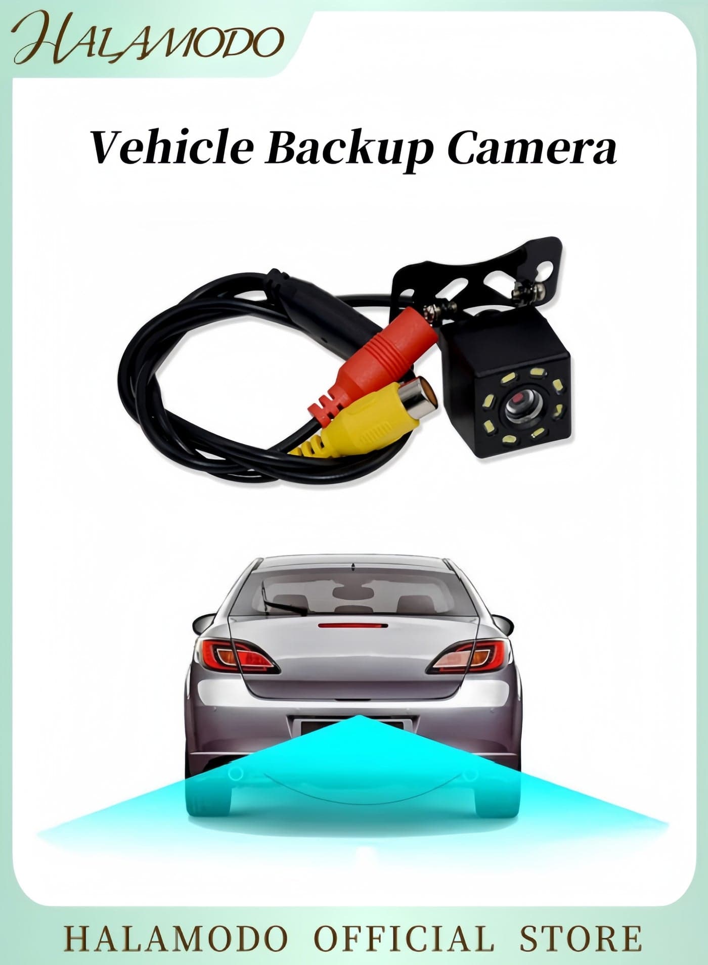 Car Backup Camera Waterproof Car Rear View Camera Wide Angle 8 LED Night Visions Backup Reversing Parking Cameras Universal for Cars & SUV & Van & Trucks