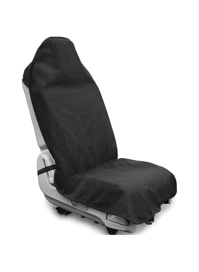 Car Towel Seat Cover, Waterproof Auto Seat Cover for Running, Swimming, Gym, Washable Non-Slip Car Seat Protector Fit for Sedans, Trucks, SUVs, Universal Car Accessories (Black)