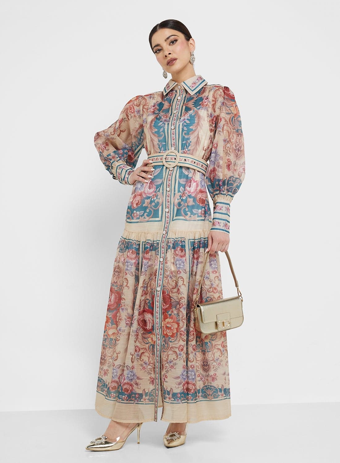 Abstract Print Dress