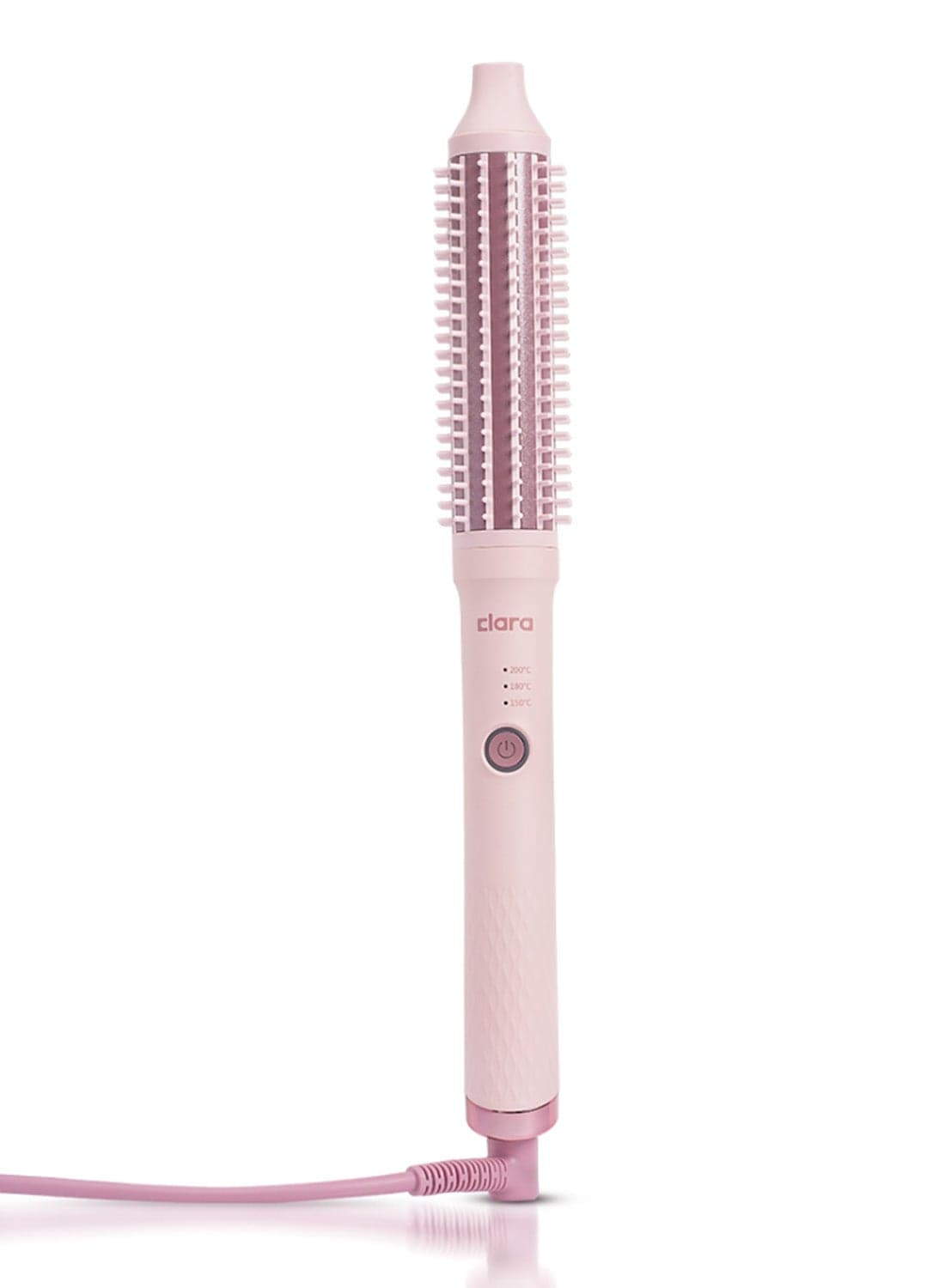 Anti-Frizz Ionic Slim Hot Brush, 3-in-1 hairstyling for blowouts, curls and straight hair, Two functions, one device Pink