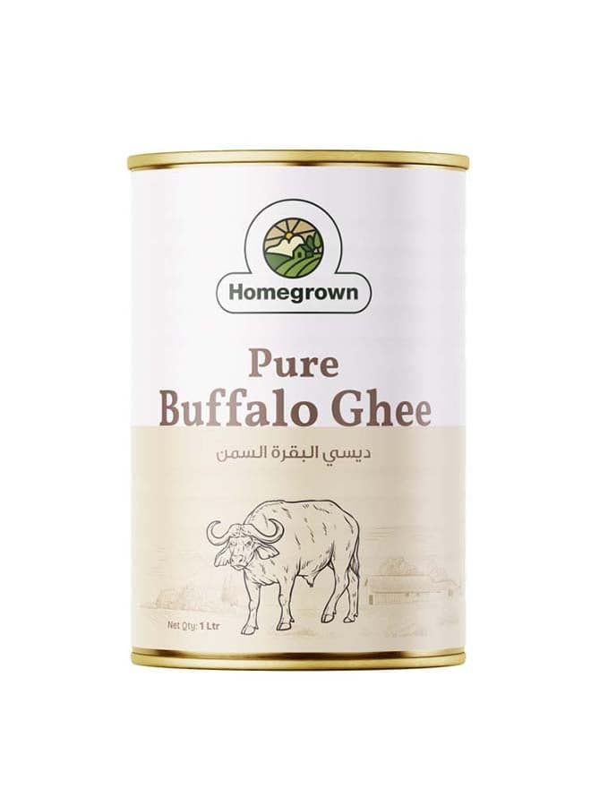 Homegrown Pure Buffalo Desi Ghee – Pure, Grass-Fed Ghee from Buffalo Milk for Cooking & Health (1 litre)