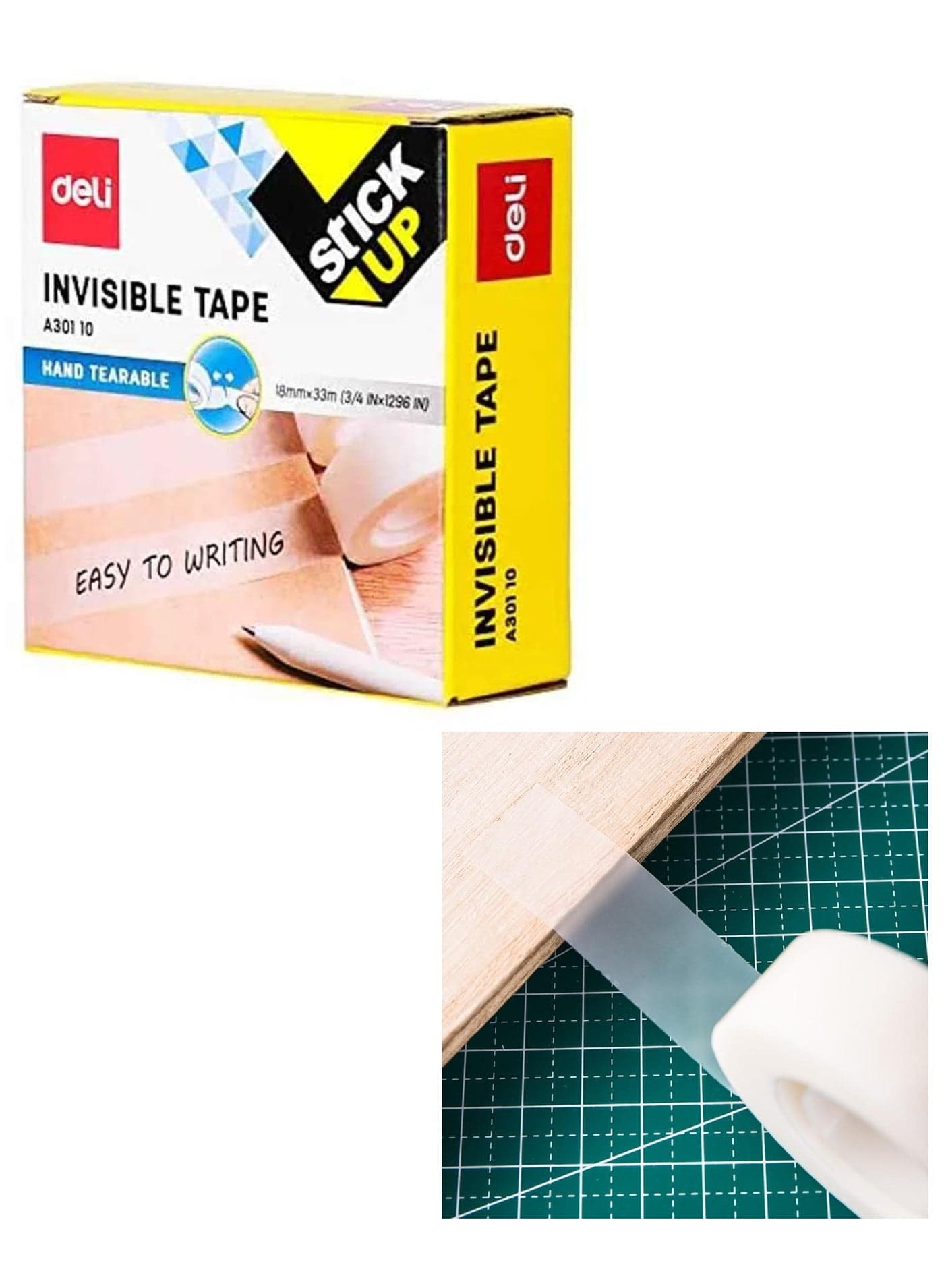 Invisible Office Magic Tape 18mm Width Milky White Colour