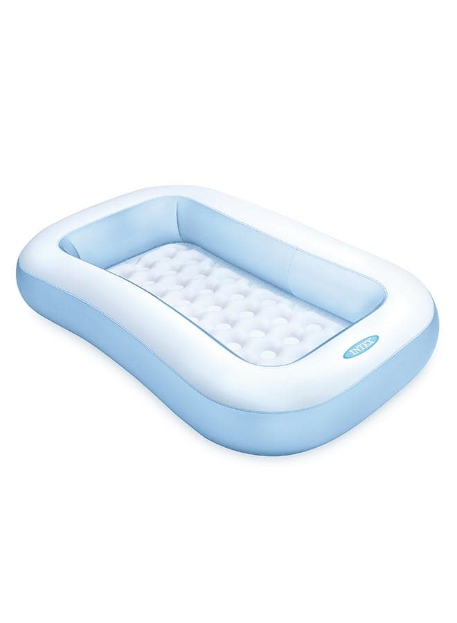 Intex Rectangular Inflatable Pool – Lightweight, Foldable & Easy Setup – Ideal for Kids & Families 166x100x25cm