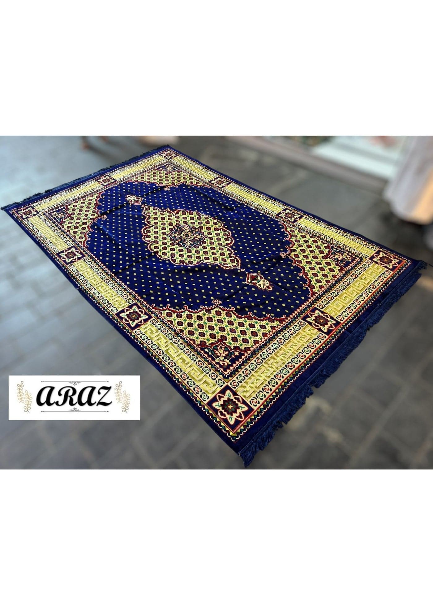 Alsaqer Foldable Camping Mat (2x3 Mtr) Outdoor Picnic Rug Made in Turkey | Travel Mat | Sadu Mat | Majlis Mat | Outdoor Camping Mat | Camping Carpet | Beach Mat | Sadu Carpet | Picnic Mat | Majlis mat- Multicolour