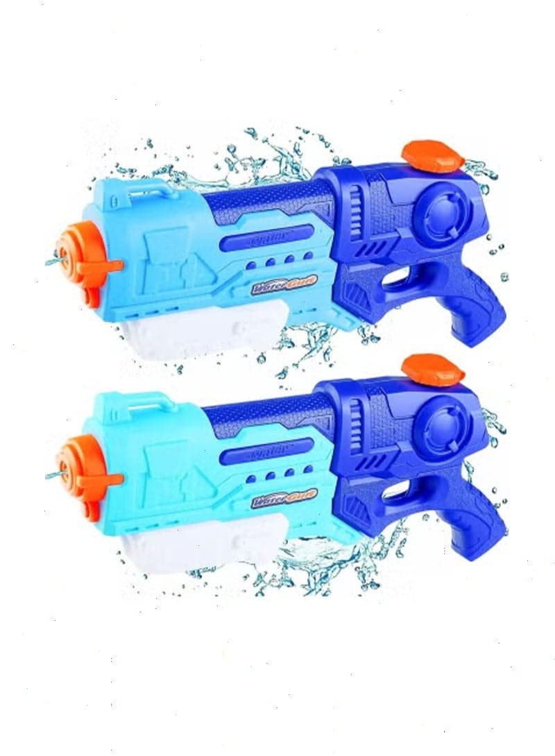 2Pcs Water Gun Toys for Kids, Swimming Pool Toys, Water Pistol Beach Shooting Toy Outdoor, Water Toys Shooter for Summer (Blue)
