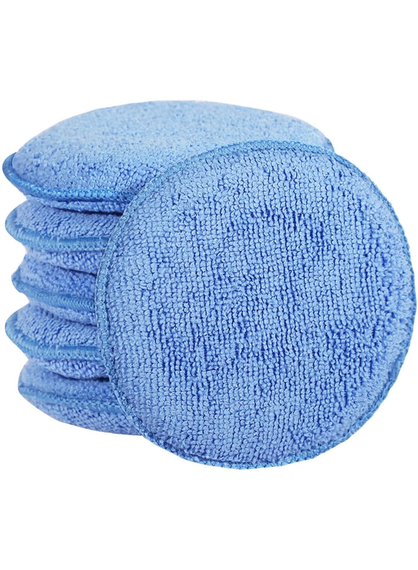 Microfiber Wax Applicator Pads, Car Wax Applicator, Buffing & Detail Polishing Foam Pads for Car Cleaning and Fine Polishing 6 Pack