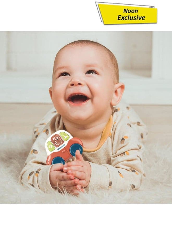 Baby Musical Car Key Teether Toy – Chewable Car Keys With Lights & Sounds, Non-Removable Bpa-Free Parts | Sensory Music Toy For Infants 6+ Months, Boys & Girls 1Pc