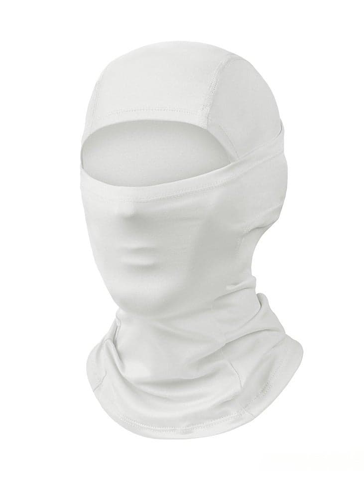 Face Mask – Lightweight UV Protection for Skiing, Motorcycle Riding, Cycling & Running, Multi-Use Sports Mask (White)