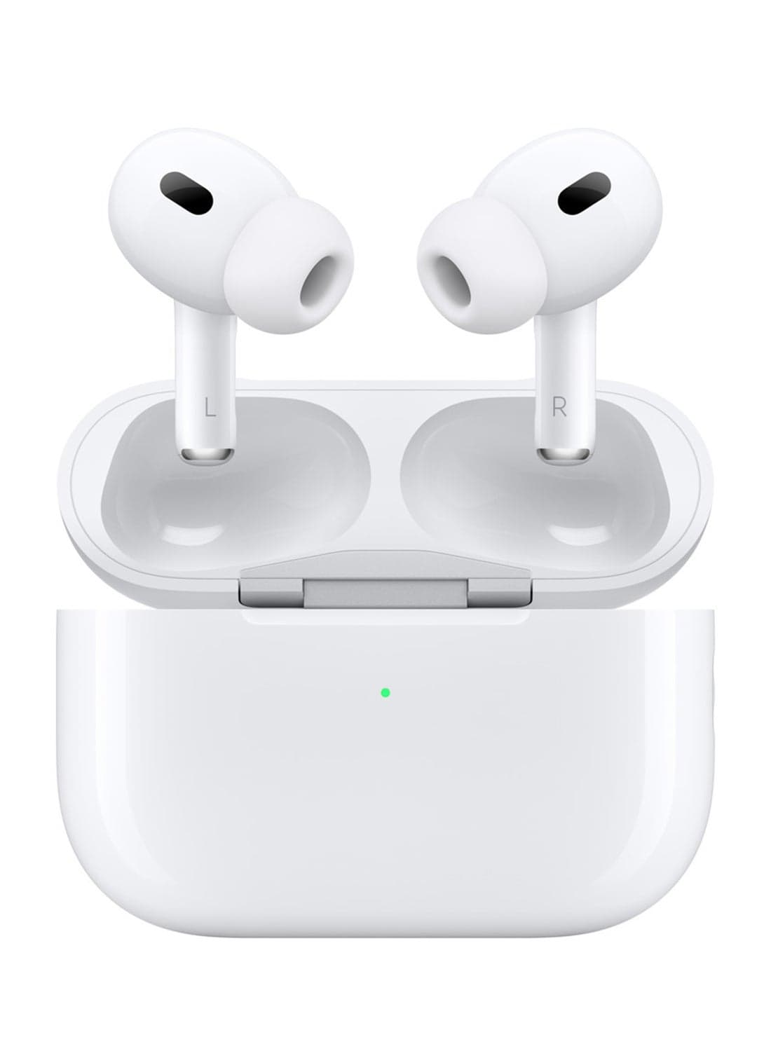 AirPods Pro 2 Wireless Earbuds, Bluetooth Headphones, Active Noise Cancellation, Hearing Aid Feature, Transparency, Personalized Spatial Audio, High-Fidelity Sound, H2 Chip, USB-C Charging White