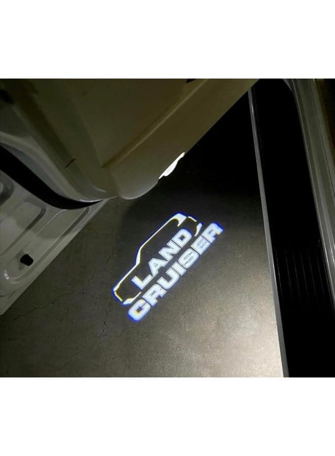 Land Cruiser Door Logo Light for Toyota Land Cruiser LC300 LC200 2008–2024 | Ultra Bright LED Welcome Light | No-Fade HD Logo Projector | Original LC300 Design Car Accessories