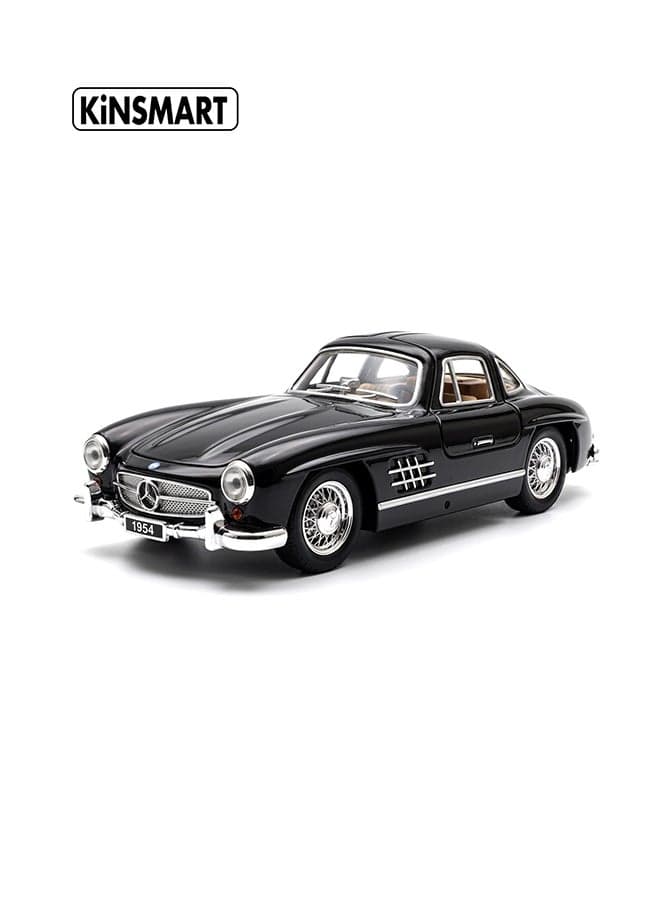 Kinsmart 1:36 1954 Mercedes-Benz 300SL Die-Cast Model Car (Black) – Pull Back Toy for Kids & Collectors