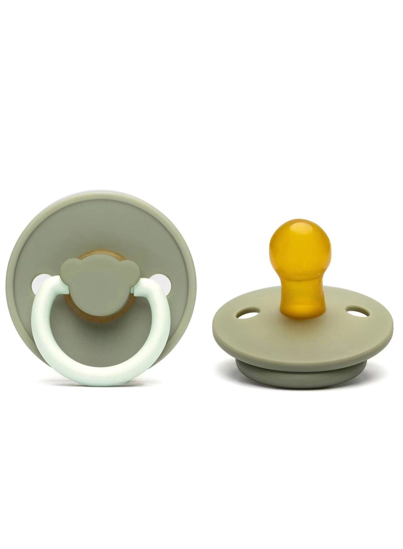 Baby Pacifiers | 1-Pack Soothers | Panda Nipple | BPA-Free Natural Latex Food Grade | Super Soft Bite Resistance | Sleep Anti-Flatulence | Baby Teething Toy | Green(Glow-in-the-dark)