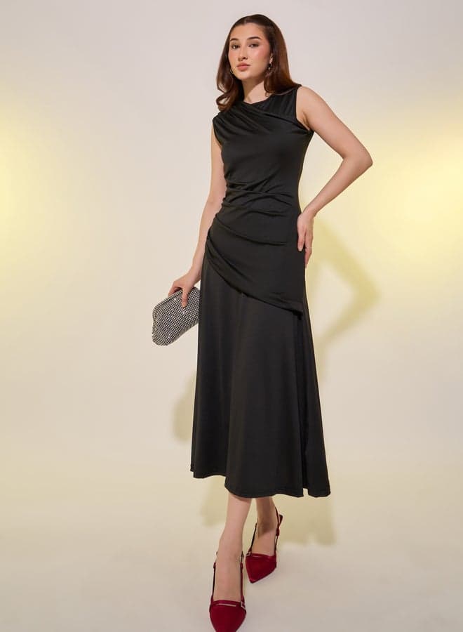 Draped Jersey Dress