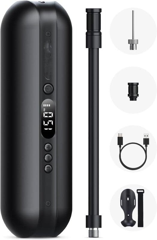 CYCPLUS I50PSI Electric Portable Air Pump with Digital LED Display and LED Light