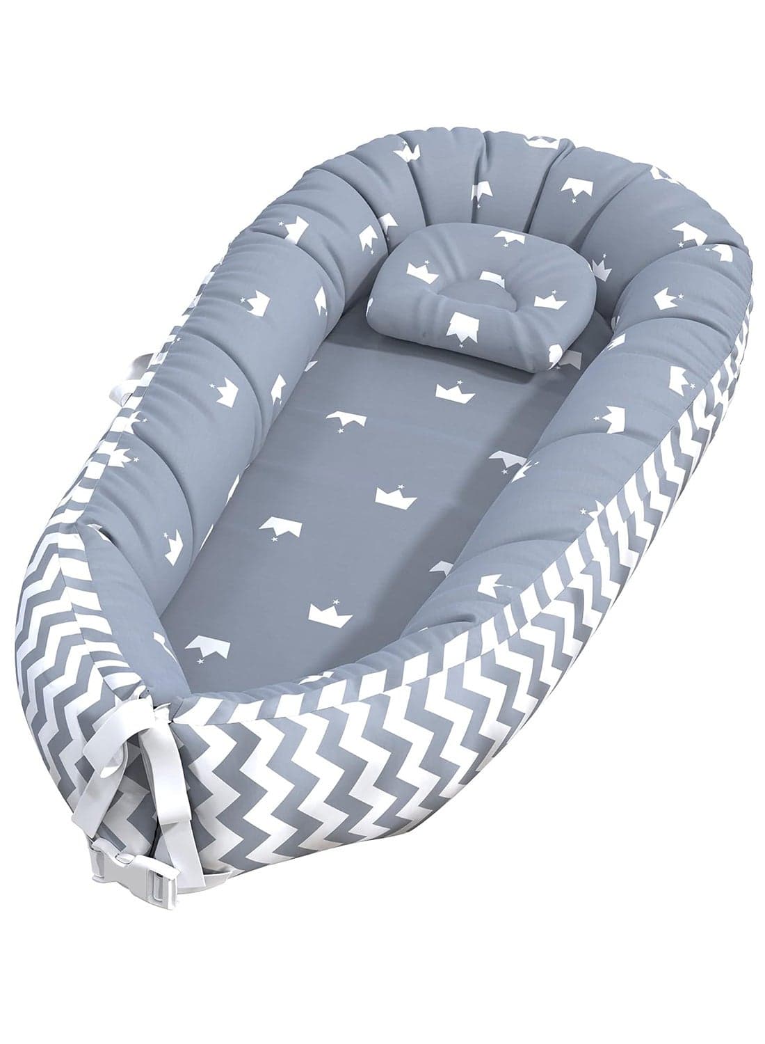 Soft, Lightweight Portable Design Printed Bassinet For Baby Up To 3 Months