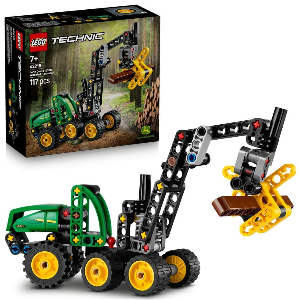 Technic John Deere 1470H Wheeled Harvester Toy 42218 (Age 7+, 117 Pieces)