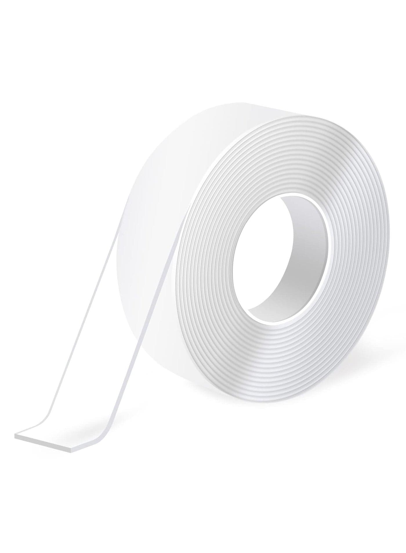 Extra Strong Double Sided Nano Adhesive Tape Heavy Duty Removable, Clear Sticky Adhesive Nano Tape Tough Washable Waterproof Mounting Tape for Hanging Picture, Poster, Carpet