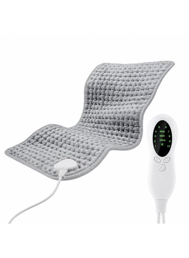 Celeritek Heating Pad, Electric Heating Pad for Back Pain and Cramps Relief, Moist Heat Pad for Shoulder, Knee, Neck, 10 Heat Settings& 3 Timers Auto-off, Machine Washable, Gifts for Women Men 60x30 CM