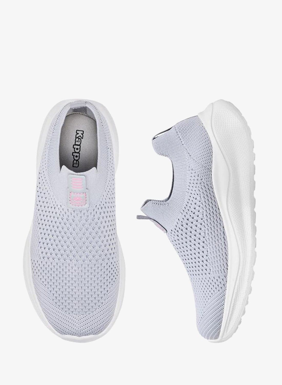 Girls Sock Hem Slip-On Walking Shoes