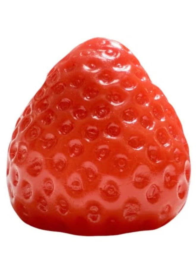 Cute Handmade Strawberry Taba Squishy Toys, Kawaii Strawberry Squishies Fidget Toys, Strawberry Jelly Squishy Funny Novelty Things Suitable for Office School (Red)