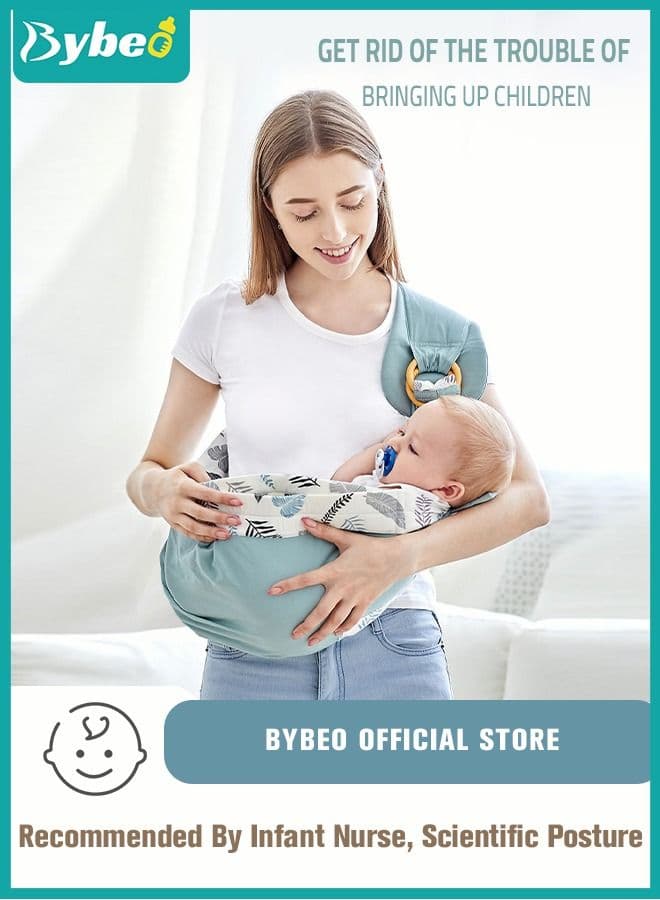 Baby Wraps Carrier Infants Wrap Ring Sling and Nursing Cover for Toddler 0-36 Month, Soft & Comfortable, Perfect Gift
