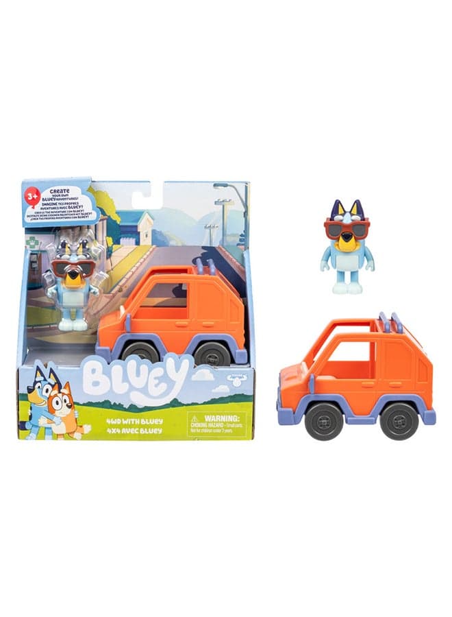 Bluey S13 Basic Vehicle 4Wd & – Toy Vehicle for Kids Ages 3+