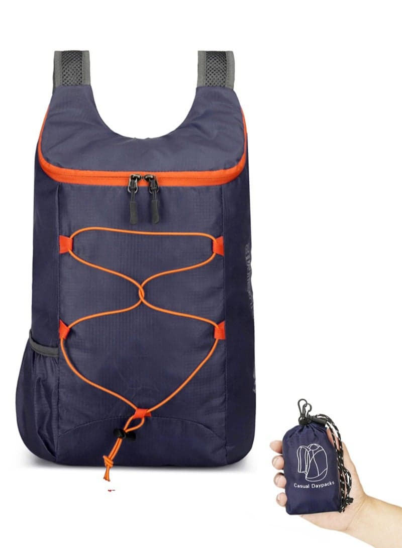 Ultra-Lightweight Foldable Outdoor Backpack for Hiking, Travel, Camping, and Daily Use - Water-Resistant and Durable Fabric with Large Capacity, Multiple Compartments, Comfortable Breathable Shoulder Straps, Side Pockets for Quick Access, and Internal Storage Organizer - Ideal for Outdoor Adventures, Commuting, School, and Sports Activities