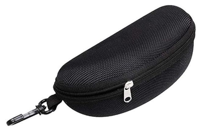 ORiTi Portable Waterproof Sunglasses Eyeglasses Case Zipper Hard Shell Box With Clip