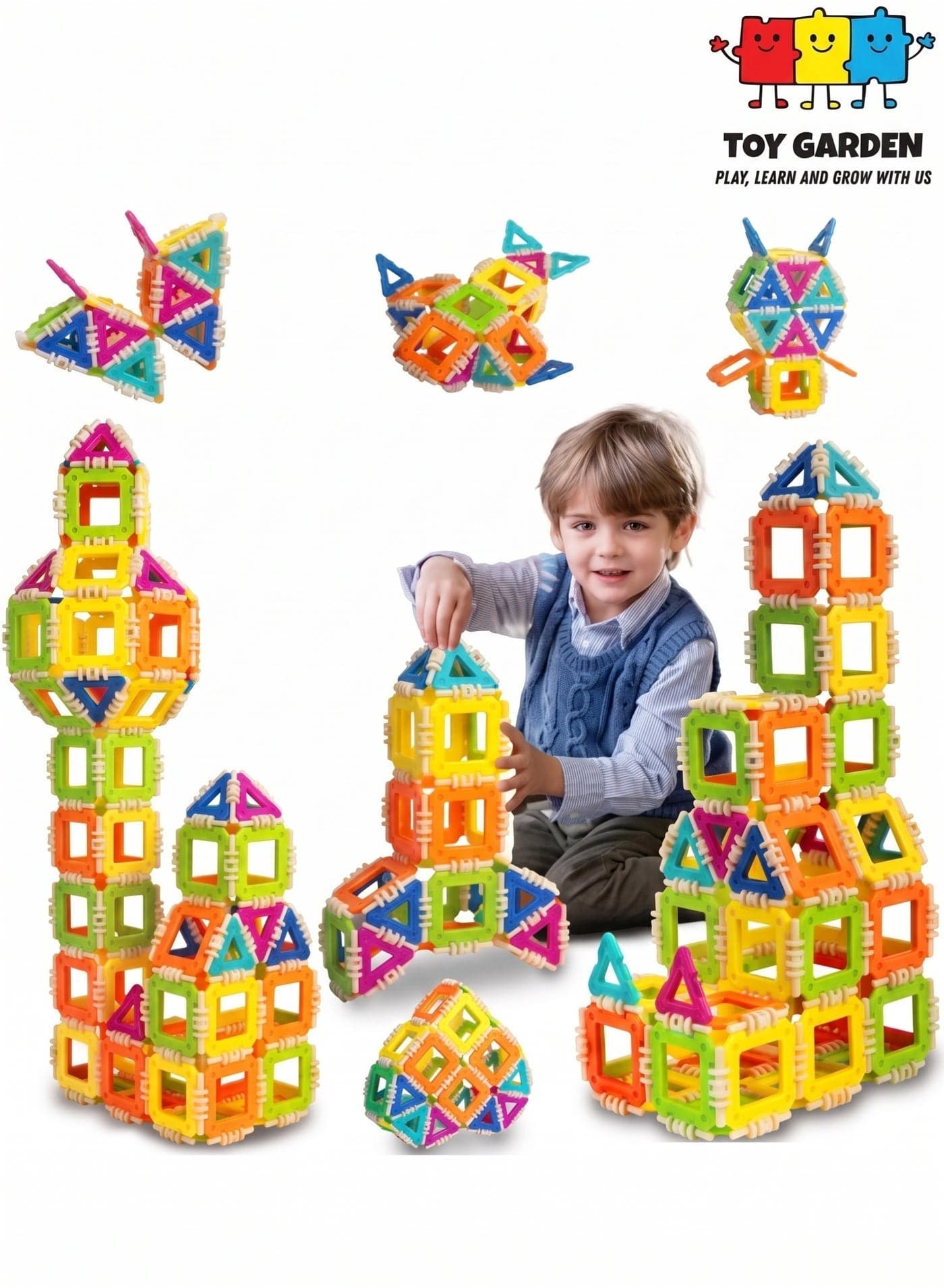 Building Blocks Set for Kids Age 3+ – Educational Construction Toys for Toddlers, Preschool & Kindergarten Learning Activities