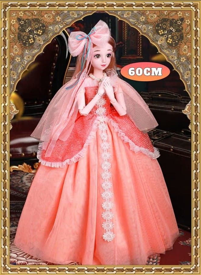 Princess Doll - Height 60cm - Fashion Girl Doll - Dress Up Doll - Doll Playset - Girl Gift - Kid Toy