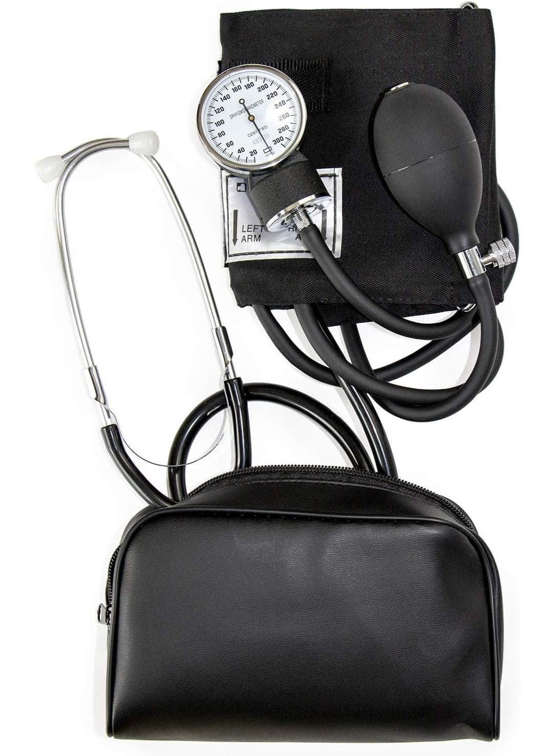 Manual Blood Pressure Monitor, Self Taking Blood Pressure Kit, With Standard Cuff Size 1