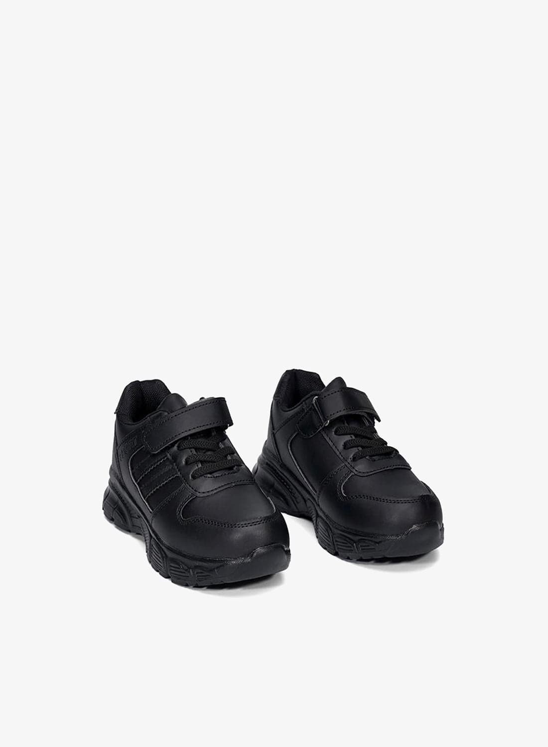 Black Velcro Sports School Shoes for Kids