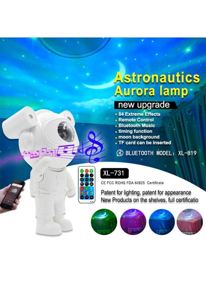 CRONY BT Astronaut Projection Light, Sky Moon Star Night Light, Galaxy Projector with Bluetooth Speaker