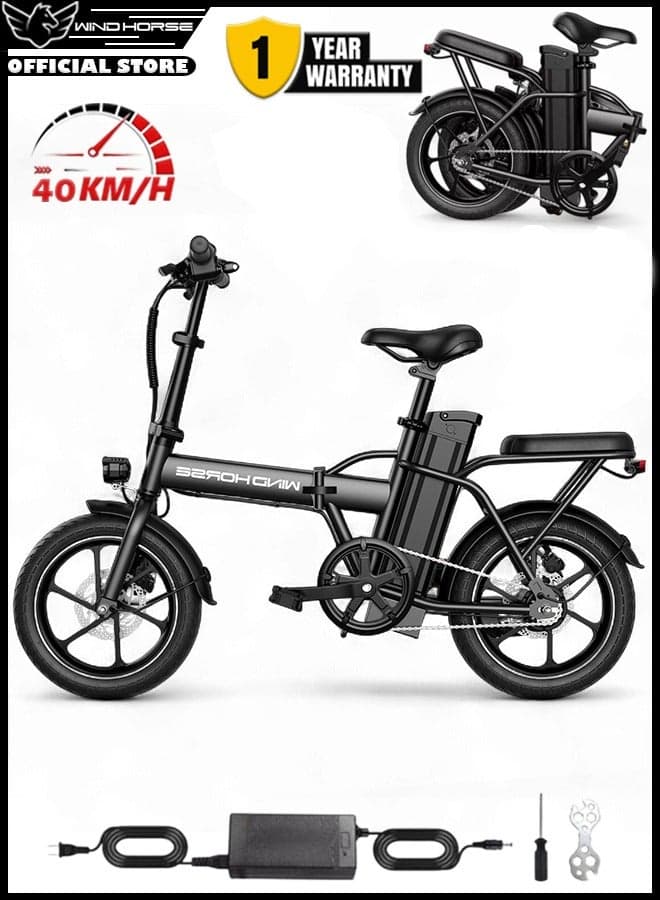 W2A Folding Electric Scooter with 350W High Speed Motor, 36V 8AH Battery, 40 KM/H Speed, 35 KM Range, Dual Disk Brakes, Carbon Alloy Frame and 16 Inches Tires