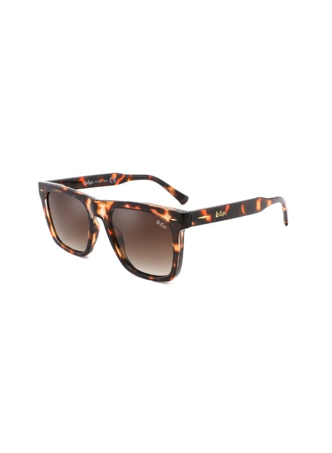Unisex Polarized Sunglasses Demi Frame Gr. Brown Lens - 50mm Lens - LC1021C02